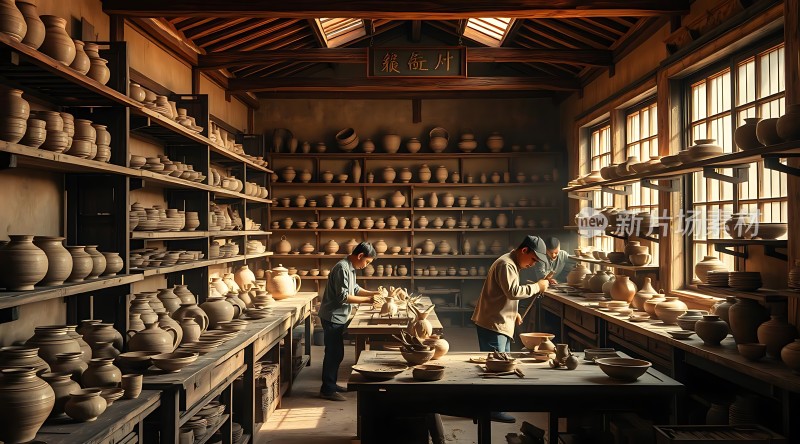 陶艺工坊里的匠心独运