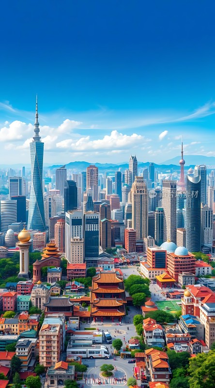 现代与传统的完美融合展现城市魅力