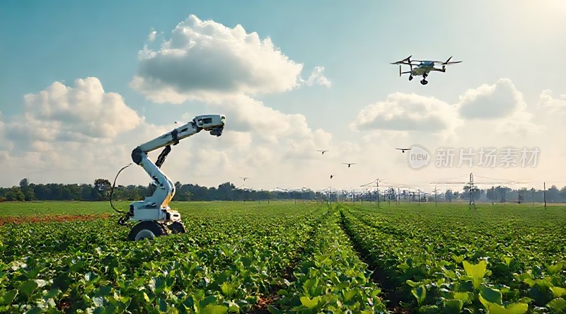 科技助力农业发展智能机械与无人机协同作业