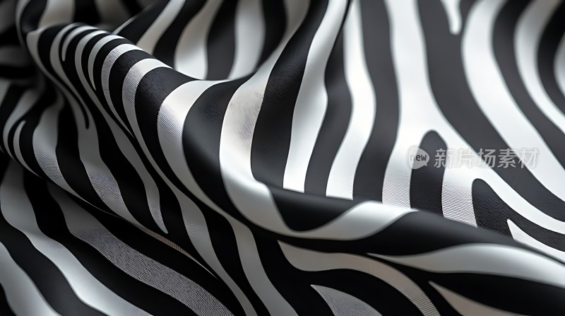 黑白条纹布料纹理