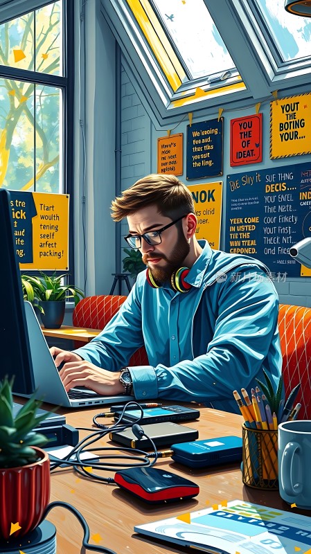 创意工作空间灵感迸发时刻