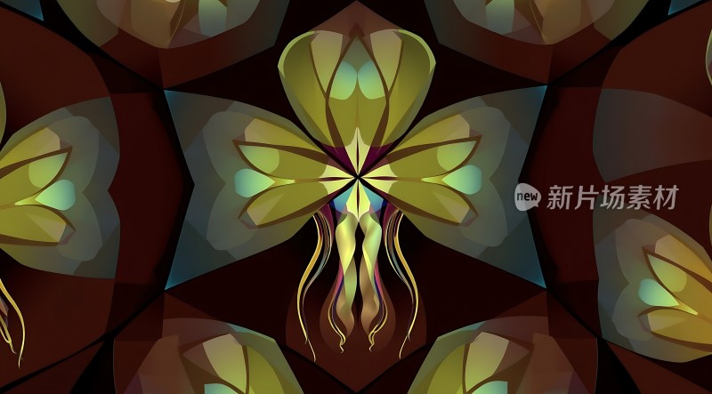 新片场素材神秘花瓣图案