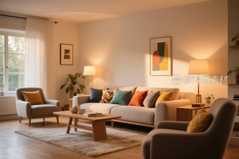 现代简约客厅布置