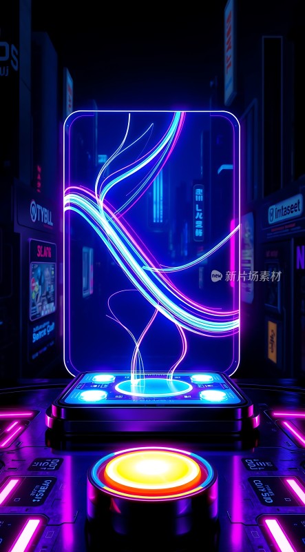 霓虹科技未来世界