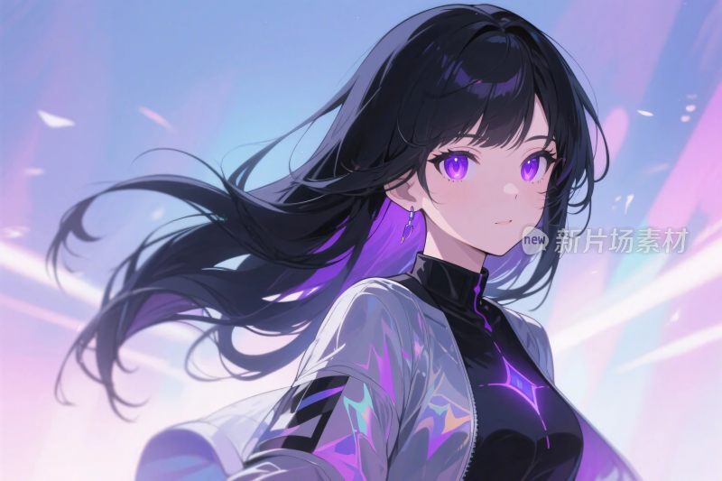 动漫风格女性角色插画