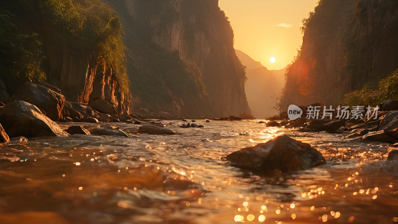 峡谷 水 河流 风景 景观山 悬崖