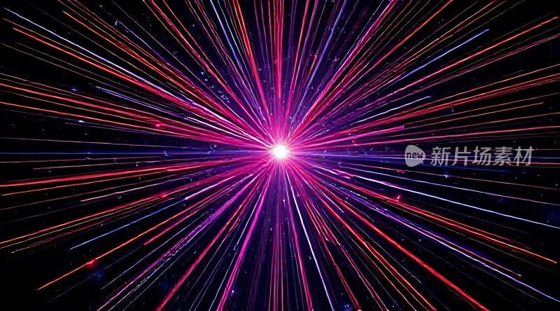紫色光束爆炸