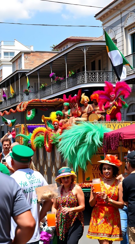 狂欢节上的欢乐游行