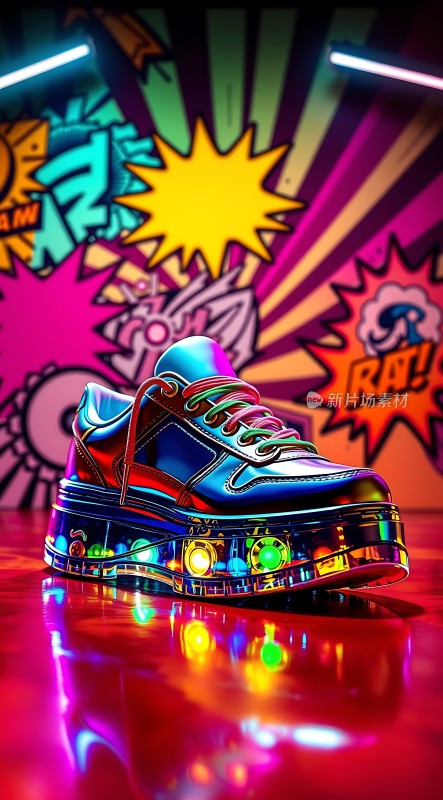 霓虹鞋潮酷登场炫彩灯光闪耀全场！