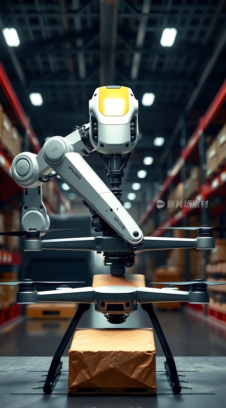 智能机械臂无人机仓库分拣系统