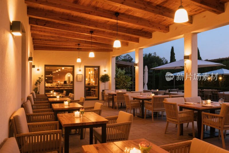 户外休闲餐饮空间效果图