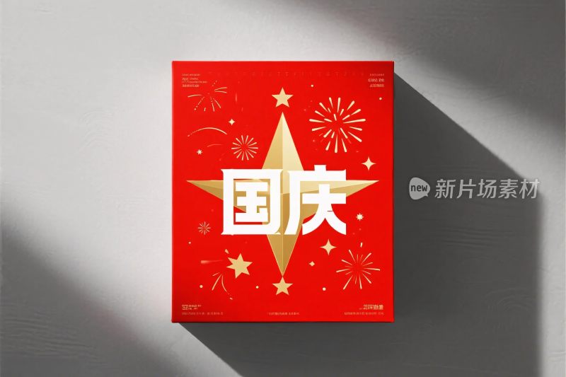 国庆红色主题插画