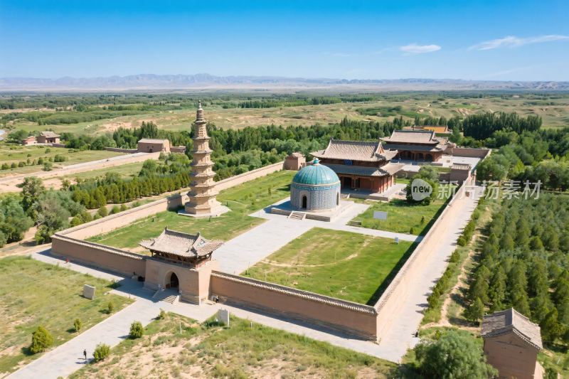 古迹遗址航拍景观