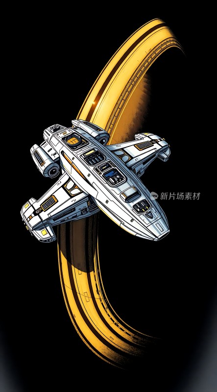 星际飞船穿越星环之旅