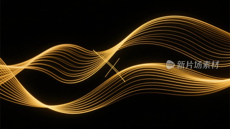 金色动感线条背景图