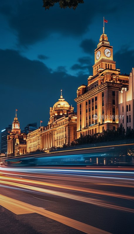 上海外滩夜景繁华