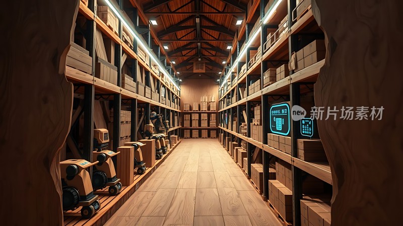 智能仓库新片场素材