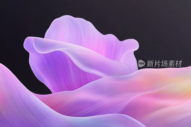 梦幻渐变色彩花瓣图案