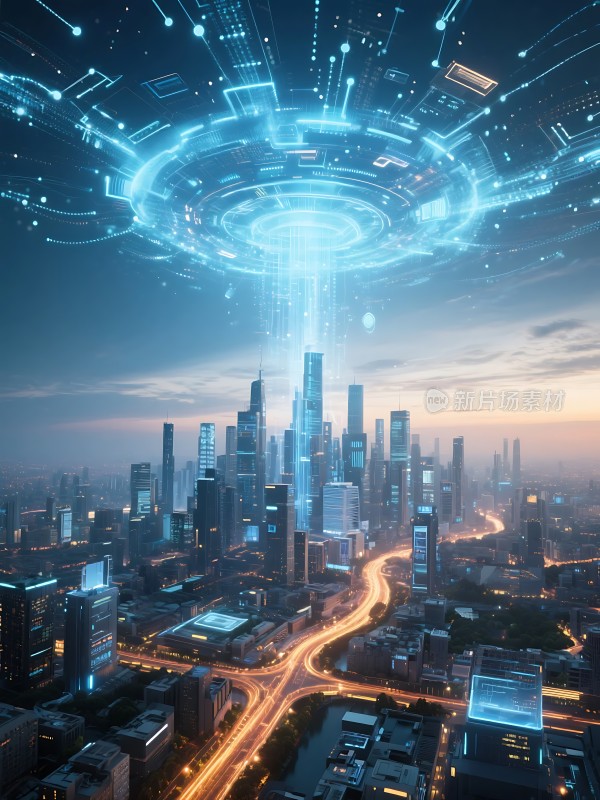 未来科技之城悬浮城市