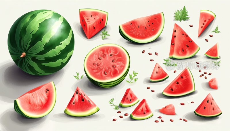 多款西瓜特写
