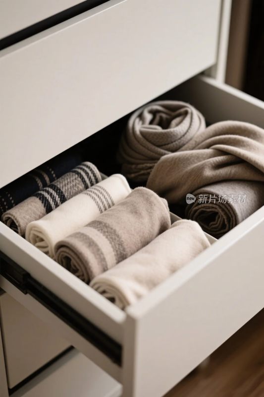 抽屉里的衣物收纳