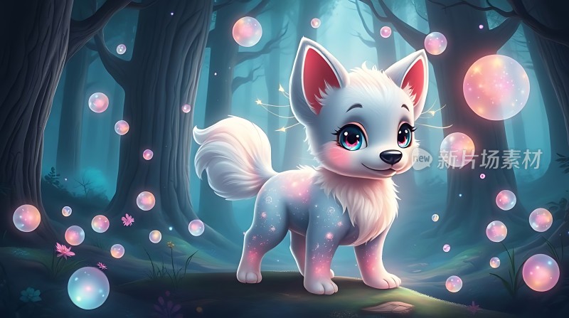 精灵森林中的小狐狸