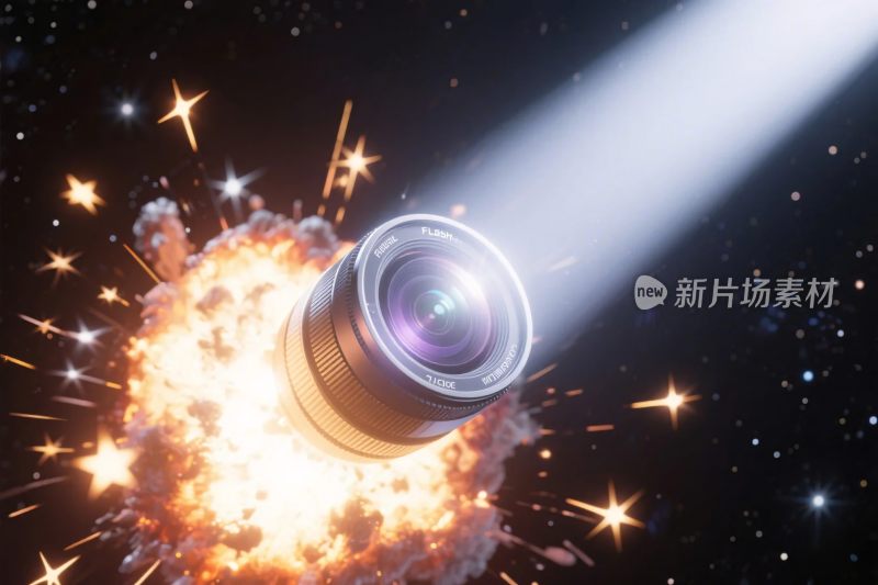 相机爆炸特效画面