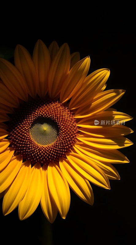 阳光下的向日葵绽放