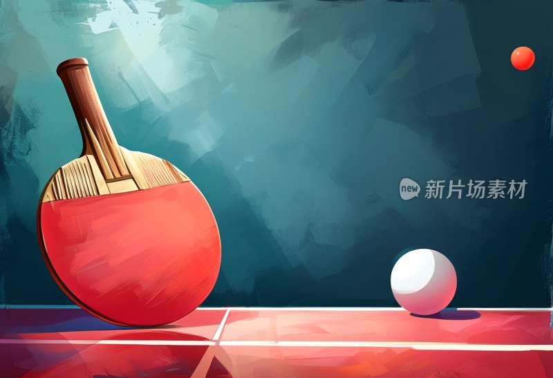 乒乓球拍特写