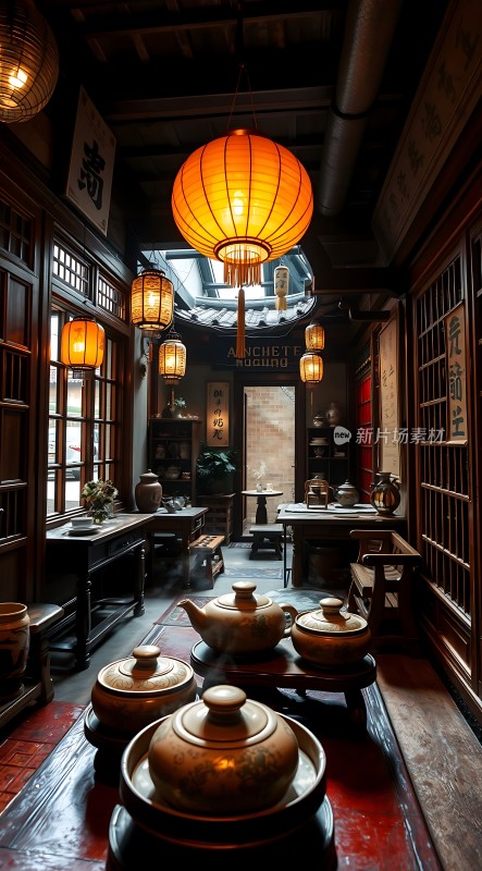 古色古香茶馆传统韵味尽在眼前