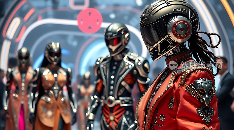 未来战士集结科技与艺术融合的视觉盛宴