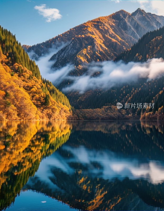 九寨犀牛海秋色