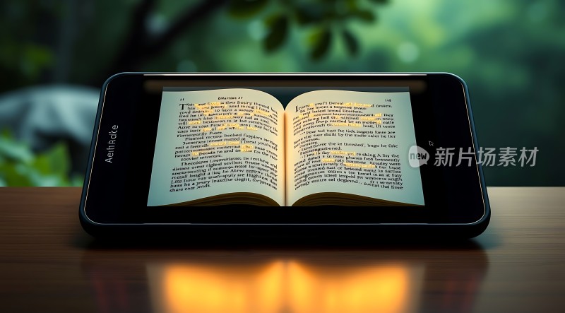 电子书阅读器上的英文书籍
