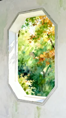 窗外的秋日绿意盎然 窗外的秋日绿意盎然