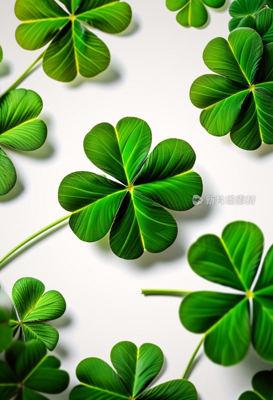 圣帕特里克节三叶草图案