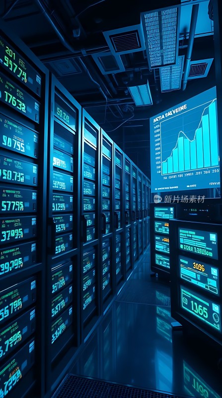 数据中心的未来科技感