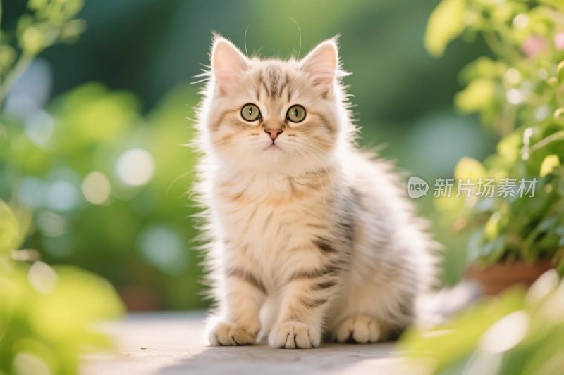 可爱小猫咪户外写真