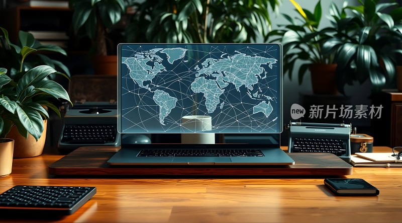 新片场素材世界网络连接图