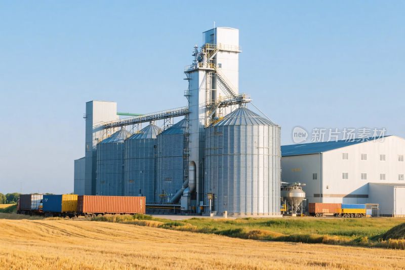 农场储粮工业设施图