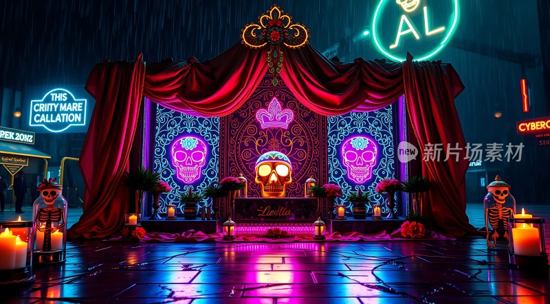 霓虹骷髅祭坛