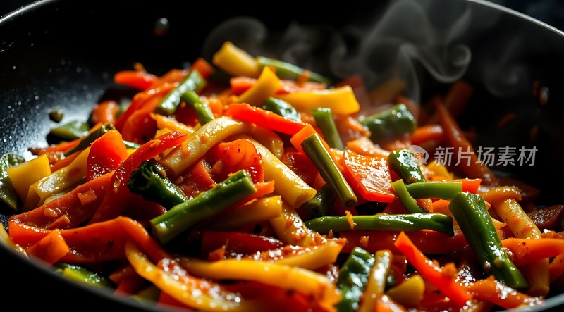 色彩缤纷蔬菜大杂炒