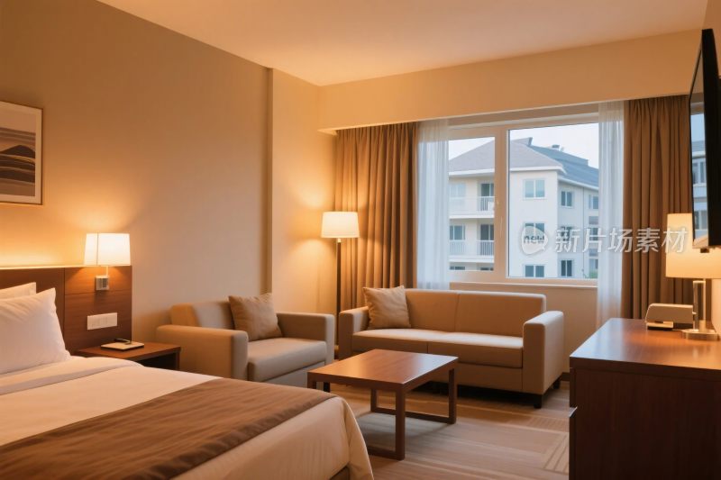 酒店客房室内场景