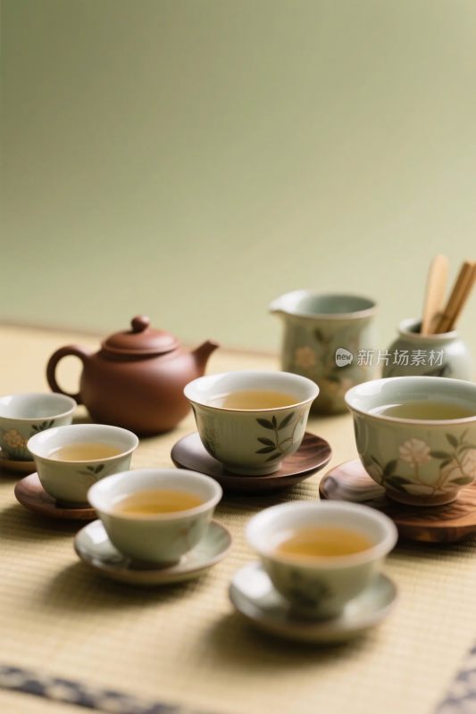 茶艺茶具静物展示