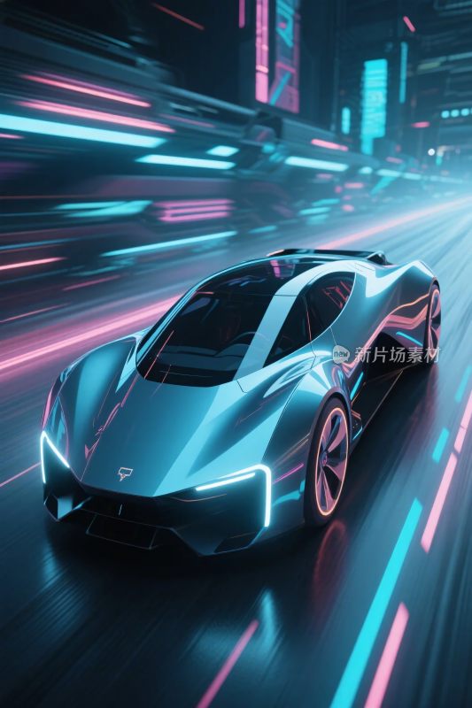 未来科幻跑车都市风