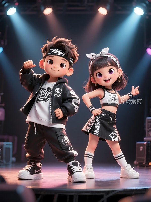 舞台上的活力舞者