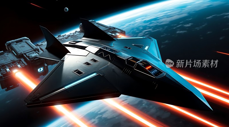 星际飞船启航探索未知宇宙