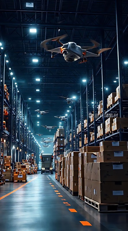 智能物流仓库无人机高效作业