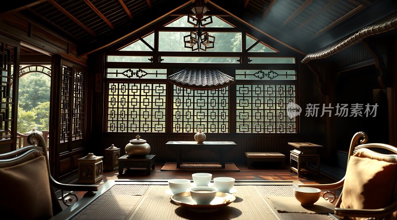 古风茶室雅致静好
