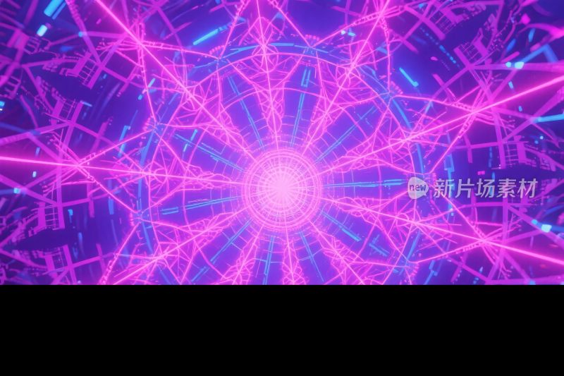 科幻光效艺术插画