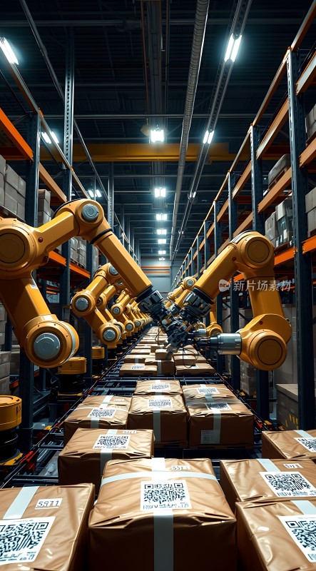 智能仓储机器人高效分拣货物